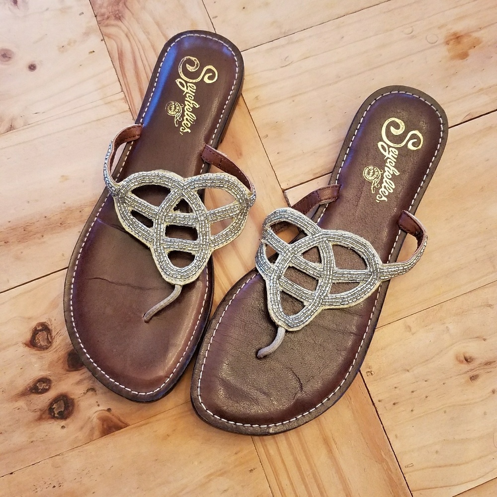 Seychelles beaded sandles